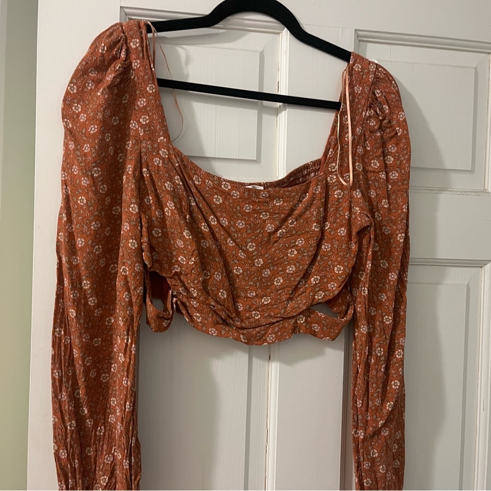 Floral Rust Top